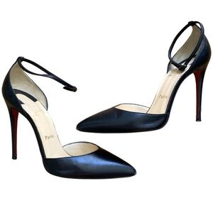 Christian Louboutin Elegant Black Heels with Red Soles